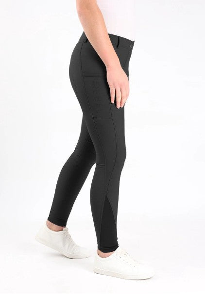 Rijbroek Montar Rebel Echo kniegrip Black